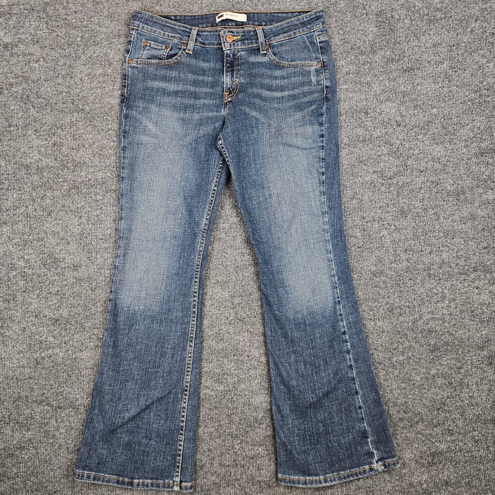 Levis 518 Superlow Bootcut Jeans Women's 11 S/C Blue Denim Dark Wash Casual Y2K